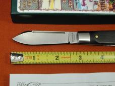 Beaver Falls Cutlery Smooth Ebony Wood Jack Knife NIT from Cooper Cutlery Made in USA EBONY