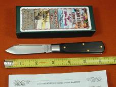 Beaver Falls Cutlery Smooth Ebony Wood Jack Knife NIT from Cooper Cutlery Made in USA EBONY