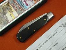 Beaver Falls Cutlery Smooth Ebony Wood Jack Knife NIT from Cooper Cutlery Made in USA EBONY