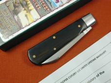 Beaver Falls Cutlery Smooth Ebony Wood Jack Knife NIT from Cooper Cutlery Made in USA EBONY