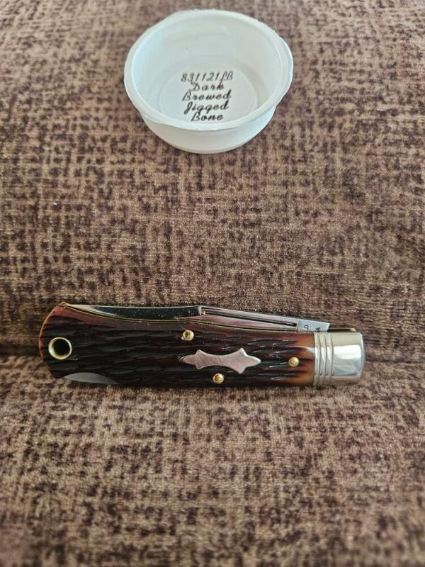 Unused Gec 83 Dark Brewed Jigged Bone Unused Gec 83 Dark Brewed Jigged Bone