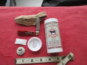 GEC Great Eastern Cutlery Tidioute Burnt Orange Sawcut Bone Wharncliffe Knife 220124