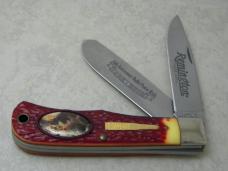 Remington USA Delrin 20th Anniversary 1982-2002 Bullet Poster Jumbo Trapper Knife in Box
