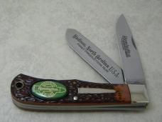 Remington Madison NC USA New Tang Stamp Series Delrin 1st Production Run Jumbo Trapper Knife in Box