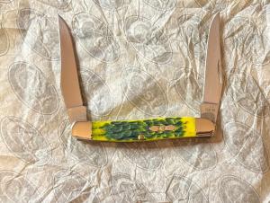 2025 CaseXX Muskrat Green Apple Bone Peach Seed Jig