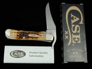 Case XX Cranberry Silver Script 2001 6265 SS Folding Hunter