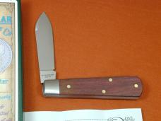 Dollar Knife Co. Smooth Blood Wood with Black Shield Jack Knife NIB from Cooper Cutlery USA BW-BLS