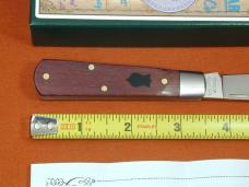 Dollar Knife Co. Smooth Blood Wood with Black Shield Jack Knife NIB from Cooper Cutlery USA BW-BLS