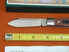 Dollar Knife Co. Smooth Blood Wood with Black Shield Jack Knife NIB from Cooper Cutlery USA BW-BLS