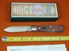 Dollar Knife Co. Smooth Blood Wood with Black Shield Jack Knife NIB from Cooper Cutlery USA BW-BLS