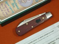 Dollar Knife Co. Smooth Blood Wood with Black Shield Jack Knife NIB from Cooper Cutlery USA BW-BLS