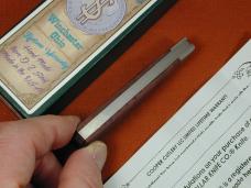 Dollar Knife Co. Smooth Blood Wood with Black Shield Jack Knife NIB from Cooper Cutlery USA BW-BLS