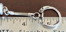 Bambi Mini Keychain Switchblade Knife, Blue Swirl Handle, Made By Farfalli In Italy, Unused