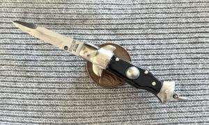 60’s Mini Keychain Switchblade Knife, Stainless Steel Mark, Japan