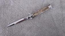 New 1990's Renzo Beltrame 9" stag horn Italian Stiletto