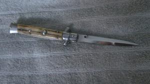 New 1990's Renzo Beltrame 9" stag horn Italian Stiletto
