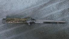 New 1990's Renzo Beltrame 9" stag horn Italian Stiletto