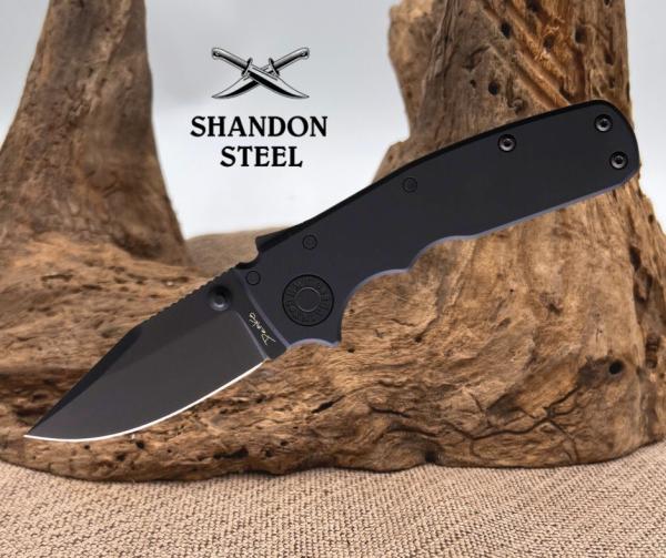 Demko Cub Folding Knife 2.5" CPM-20CV Steel Blade Black Anodized Aluminum Handle Demko Cub Folding Knife 2.5" CPM-20CV Steel Blade Black Anodized Aluminum Handle