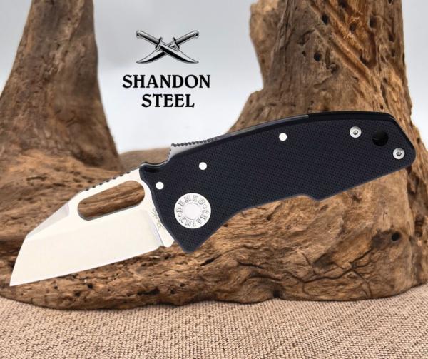 Demko Nano Shark-Lock Black G10 Folding CPM-20CV Folding Pocket Knife 19208 Demko Nano Shark-Lock Black G10 Folding CPM-20CV Folding Pocket Knife 19208