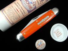 Great Eastern Cutlery GEC Smooth Ember Orange Micarta Texas Stogie Knife NIT 981226 Made In USA