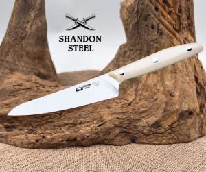 Due Cigni Kitchen UTILITY Knife 5.51" Blade 2C 1004 W White Handle Italy