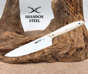 Due Cigni Kitchen CHEF'S KNIFE 2C 1008 W 5.91" Blade White Handle Italy