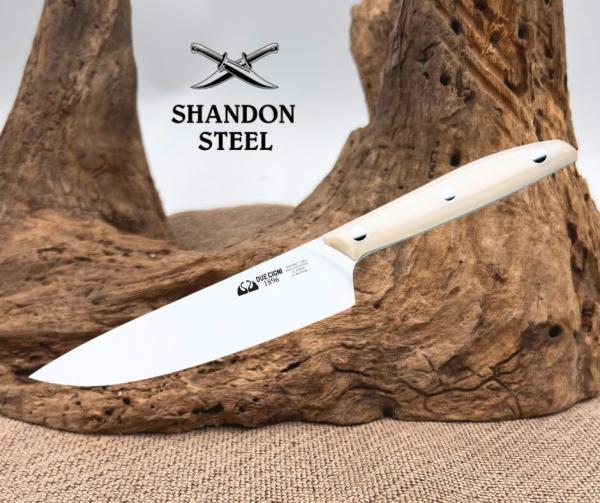 Due Cigni Kitchen CHEF'S KNIFE 2C 1008 W 5.91" Blade White Handle Italy Due Cigni Kitchen CHEF'S KNIFE 2C 1008 W 5.91" Blade White Handle Italy