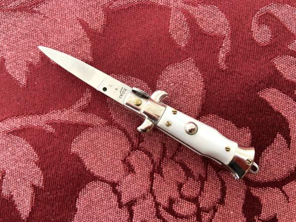 Mini 4" Picklock stiletto with Anchor Tang Stamp Mini 4" Picklock stiletto with Anchor Tang Stamp