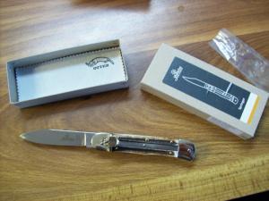 Hubertus Knife Solingen, Germany Large Size 11 Spear-Point Blade Genuine Stag/Antler NIB