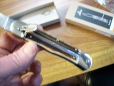 Hubertus Knife Solingen, Germany Large Size 11 Spear-Point Blade Genuine Stag/Antler NIB