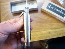 Hubertus Knife Solingen, Germany Large Size 11 Spear-Point Blade Genuine Stag/Antler NIB