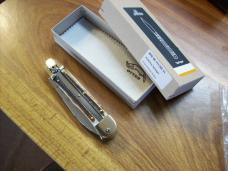 Hubertus Knife Solingen, Germany Large Size 11 Spear-Point Blade Genuine Stag/Antler NIB