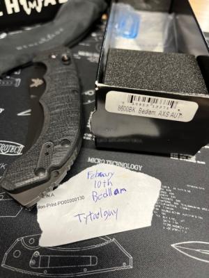 8600 Bedllem original flawless shape older run, patent number and Blade steel with the gap