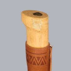 Vintage 1990s Finnish Kuusamo Puukko Knife with Masur Birch Handle #8666