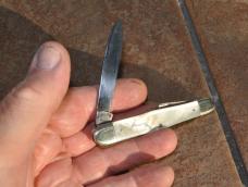 Frank Buster Pearl Whittler Gator Cutlery Club Knife Tampa FL Show 1982 1 Of 100