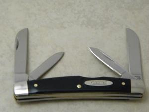 Camillus New York USA Slick Black Delrin Congress Knife