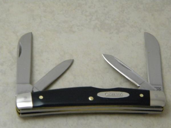 Camillus New York USA Slick Black Delrin Congress Knife Camillus New York USA Slick Black Delrin Congress Knife