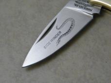 Parker Cut Co Japan Smooth Bone Side Winder Lockback Knife 