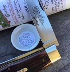 Great Eastern Cutlery 2006 #23 Jumbo Square End Trapper Diamond Back Amber Jig #55 of 110