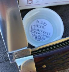 Great Eastern Cutlery 2006 #23 Jumbo Square End Trapper Diamond Back Amber Jig #55 of 110