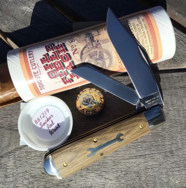 Great Eastern Cutlery 861219 Oil Field Jack Sucker Rod Wood - Wrench Shield PPP Great Eastern Cutlery 861219 Oil Field Jack Sucker Rod Wood - Wrench Shield PPP
