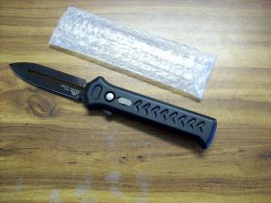 Paragon ATKO 10 ATS-34 OTF with Blued Blade, safety, side cocker Long Discontinued & UNUSED!