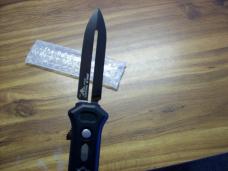 Paragon ATKO 10 ATS-34 OTF with Blued Blade, safety, side cocker Long Discontinued & UNUSED!