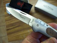 Boker Top lock ll Automatic Thuya Wood Inserts Very Fast W/Sheath & Box UNUSED!
