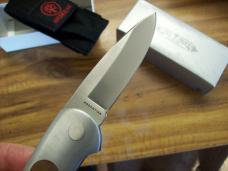 Boker Top lock ll Automatic Thuya Wood Inserts Very Fast W/Sheath & Box UNUSED!
