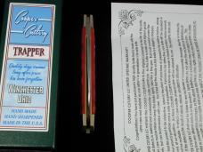 Cooper Cutlery Red Jigged Bone Wharncliffe Trapper Knife NIB Made in USA 5119RJBW