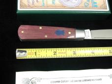 Dollar Knife Co. Smooth Blood Wood with Blue Shield Jack Knife NMIB from Cooper Cutlery USA BW-BS
