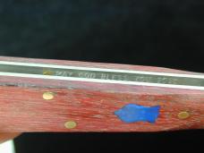 Dollar Knife Co. Smooth Blood Wood with Blue Shield Jack Knife NMIB from Cooper Cutlery USA BW-BS