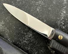 Vintage Pistol Switchblade Knife With Original Holster Sheath, France, Unused.