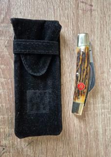 Zwilling J.A. Henckels Half Congress Pocket Knife, Stag Handles, Solingen